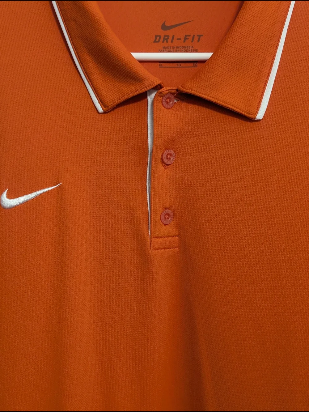 Nike Men’s Dri-FIT Orange Polo Shirt - Size XL EUC